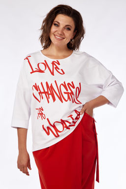 Костюм Michel Chic 1348 белый, красный  фото 3