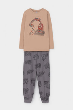 К 1606/кунжут,дорожная техника пижама д/дет яс
