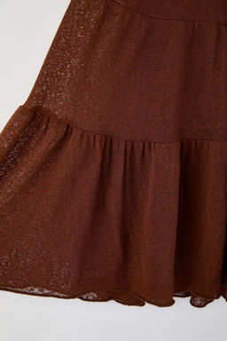 Kahverengi A-line F?rf?r Detayl? Kopuk Esnek Orme Etek TWOAW26ET00155 - Trendyolmilla фото 7