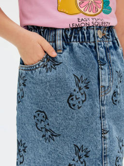 ACOOLA / Юбка джинсовая детская для девочек Metapod синий  фото 3