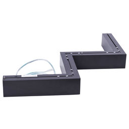 ULO-K19A 28W/4000K/Z30-120 IP40 BLACK Светильник линейный светодиодный подвесной. Зигзагообразный, профиль 50х70мм. Белый свет (4000K). 3000Лм. Алюминий. Цвет черный. TM Uniel