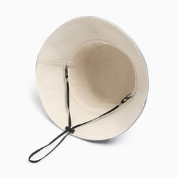 Панама двусторонняя унисекс MINAKU, цвет голубой, молочный, размер 56