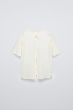 SUN T-SHIRT WITH CUT-OUT DETAIL - Zara фото 3
