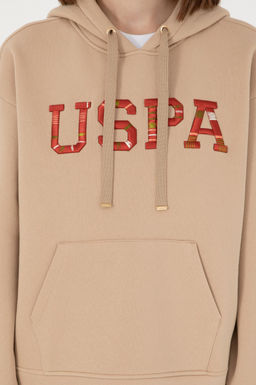 Женский свитшот песочного цвета Неожиданная скидка в корзине - U.s. polo assn фото 6