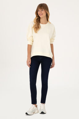 Kad_n Krem Sweatshirt - U.s. polo assn фото 4