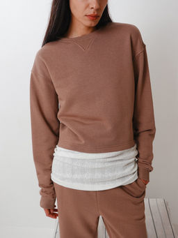 MY Свитшот с фактурными вставками СО020