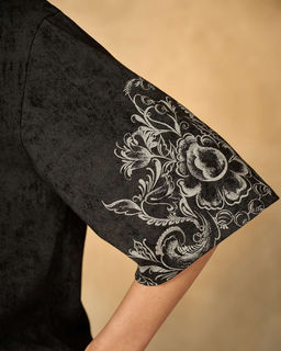 Футболка варёнка с шёлковой вставкой FRK001 - Sahar art lab фото 3