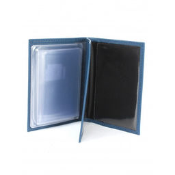 Обложка для авто+паспорт Croco-ВП-103 натуральная кожа синий бергамо (47) 265082  фото 3