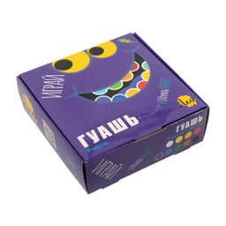 Краска гуашь Лео Играй набор в картонной упаковке LPG-0109 9 цв. х 20 мл