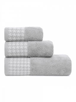 Полотенце для рук 35x70 серый махровая ткань