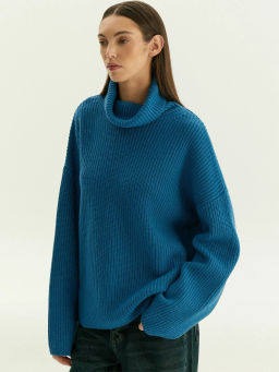 Свитер с высоким воротником из смесовой шерсти, B3042/ondine - Emka фото 4