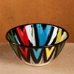 Коса Риштанская Керамика Атлас 15,5 см, средняя, разноцветный