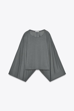 ASYMMETRIC FLOWING CAPE - Zara фото 5