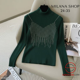 Кашемировая кофта со стразами - Bruno фото 7