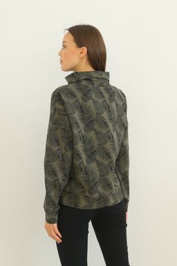 Джемпер женский 122L3 хаки/набивка - Solo mio фото 5