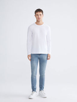 Bisiklet Yaka Uzun Kollu Erkek Ti??rt