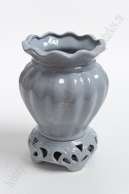 Ваза ажурная, керамика (2 шт) SF-2827, серый