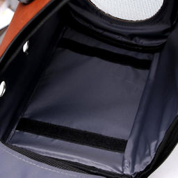 Рюкзак для переноски животных Элеганс, с окном для обзора, 32 х 18 х 37 см, коричневый - Пижон фото 11