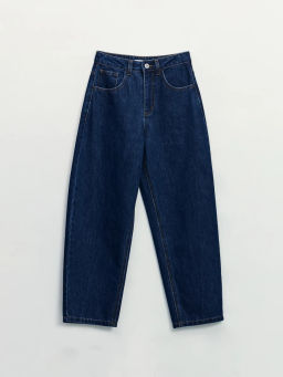 Джинсы barrel с высокой посадкой укороченной длины / Zarina  фото 5