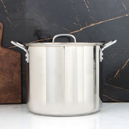 Кастрюля Катунь «Общепит», 15 л, d=30 см, h=25 см, капсульное дно, индукция, нержавеющая сталь