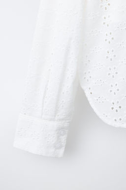 PACK CAMISA CON TOP SCHIFFLY / Blanco roto - Zara фото 7