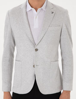 Gri Slim Fit Ceket - Cacharel фото 7