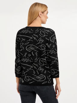 джемпер женский с рукавом 3/4 и с принтом - Glenfield фото 5