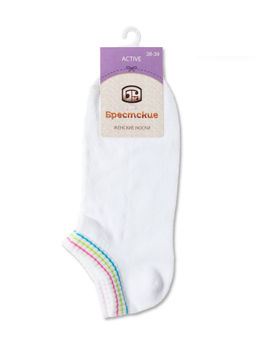 Цена за 2 пары Носки короткие Conte Elegant, белый  фото 2