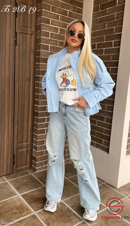 Джинсы с высокой посадкой