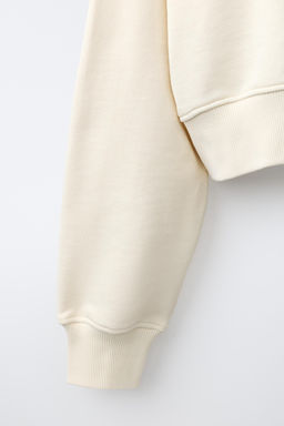 SUDADERA CAPUCHA CROPPED / Crudo - Zara фото 4