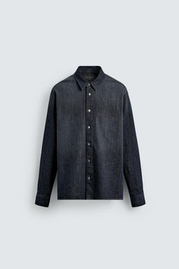 WASHED DENIM SHIRT - Zara фото 6