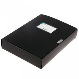 Папка-органайзер (короб) "Архивная" А4 23,4х31х5,5см, пластик, на липучке, цвет черный (Китай)