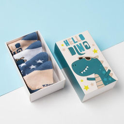 Носки детские «Крошка Я. Динозаврик», 4 пары, 8-10 см