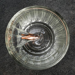 Стакан граненый с пулей Непробиваемый, 250 мл