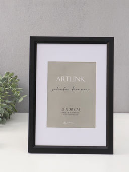 Фоторамка для фото 21×30 см, с паспарту (15×20 см), Anna, МДФ, чёрный (пластиковый экран)