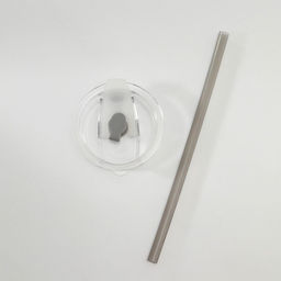 Стакан с крышкой и трубочкой «Фрутис», 410 мл, стекло, МИКС