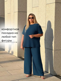 РАСПРОДАЖА Костюм Лана_О830/морская волна - Ihomelux фото 9