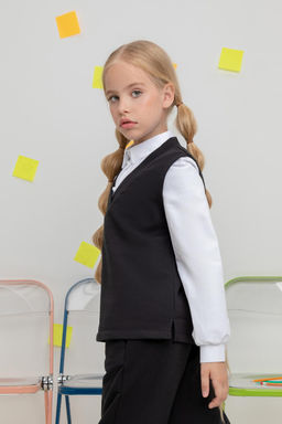 Crockid _ К 302150/черный жилет для дев фото 3