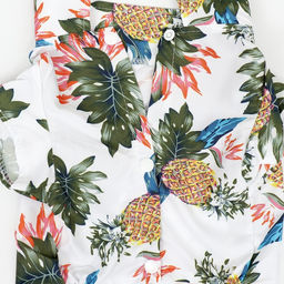 Рубашка для собак Тропики, S (ДС 24, ОГ 30, ОШ 23 см), белая - Simaland фото 8