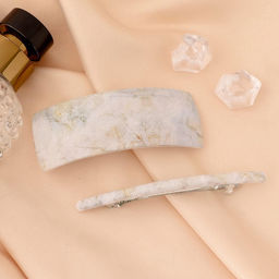 Цена за 2 шт. Заколки - автомат для волос «Мраморный узор», набор 2 шт., 9 см и 9.5 см