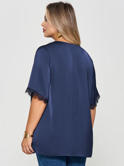 Блузка 0409-1 черничный