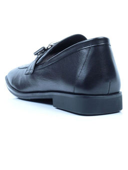 03-DP93-1 BLACK Лоферы женские (натуральная кожа)