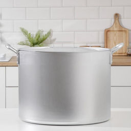 Котел, 50 л, d=44 см, с крышкой, алюминий, серебристая