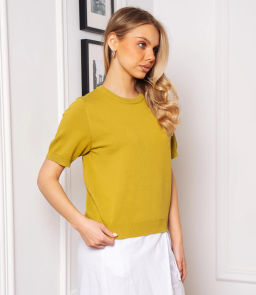 Футболка #ОКТ185001, лайм - Dommod фото 2