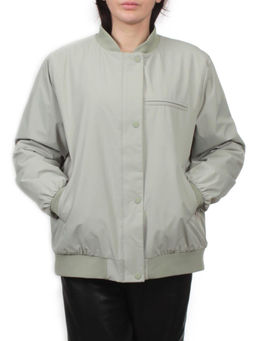 H24-608 LT. OLIVE Куртка бомбер демисезонная женская (100 гр. синтепон) - Fashion фото 3