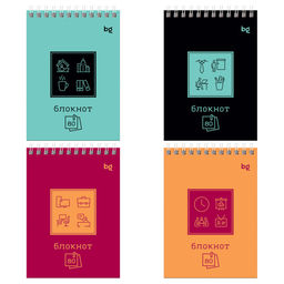 Блокнот А6 80л. на гребне "Моноколор с удобством" ("BG", Б6гр80 59763)