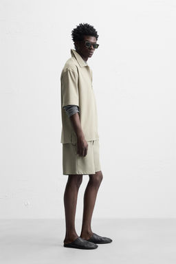 TECHNICAL ZIP-UP POLO SHIRT - Zara фото 4