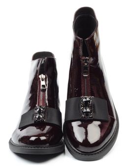 01-CA104-3 WINE Ботинки женские (натуральная кожа, байка) - No name фото 15