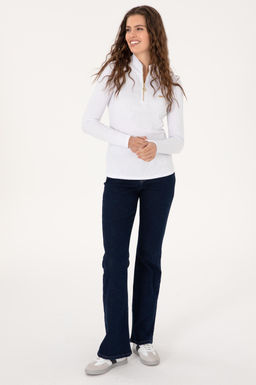 Kad_n Beyaz Sweatshirt Sepette S_rpriz _ndirim - U.s. polo assn фото 4