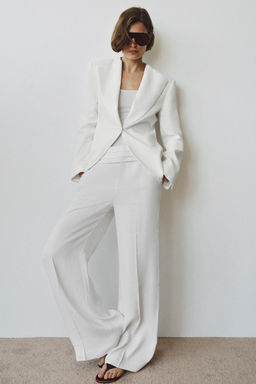 ZW COLLECTION TUXEDO-STYLE LINEN BLEND BLAZER